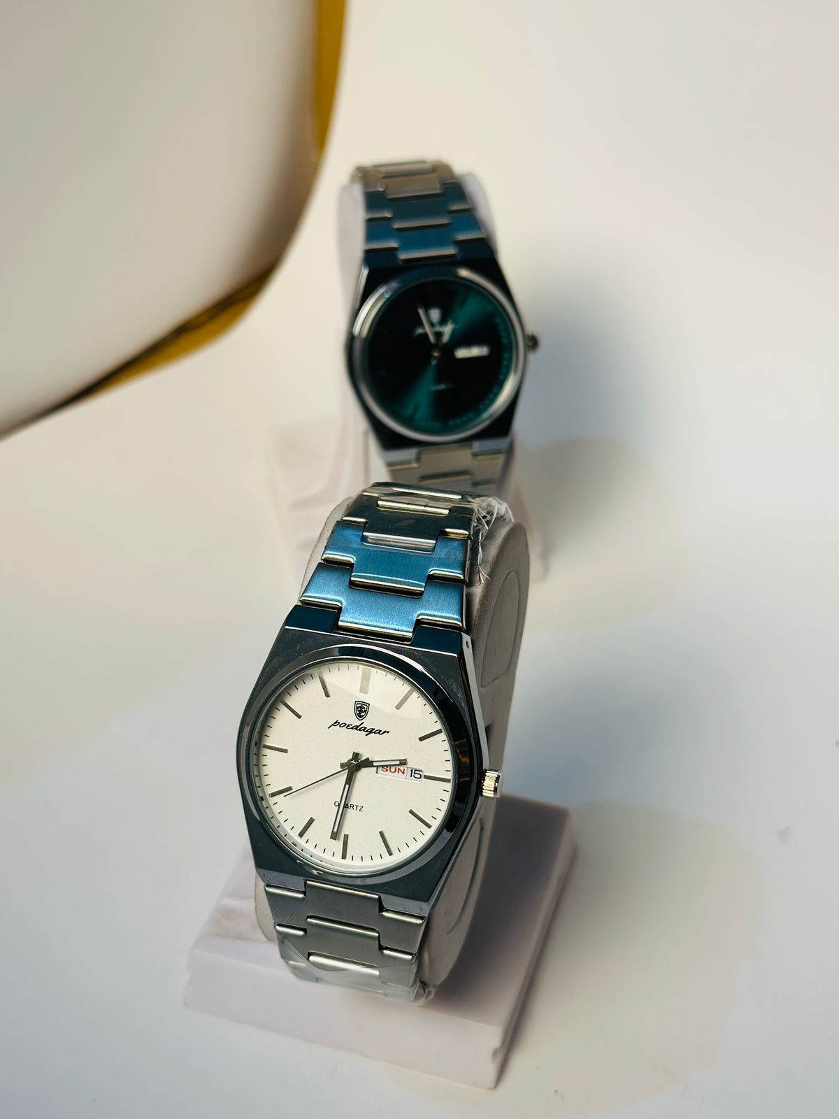 WhatsApp Image 2025-11-06 at 12.53.43 (2) POEDAGAR 930 White Luxury Watch For Men Waterproof Luminous Date Week Stainless Steel Men Watch Casual Quartz Men's Watch- Watch For Men - Image 1